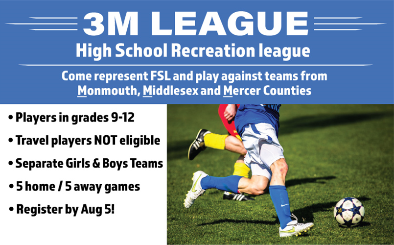 3M - Rec soccer for High School Players!