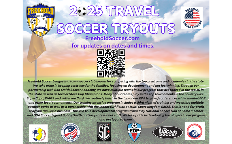 Freehold Soccer Travel Tryouts 2025/26